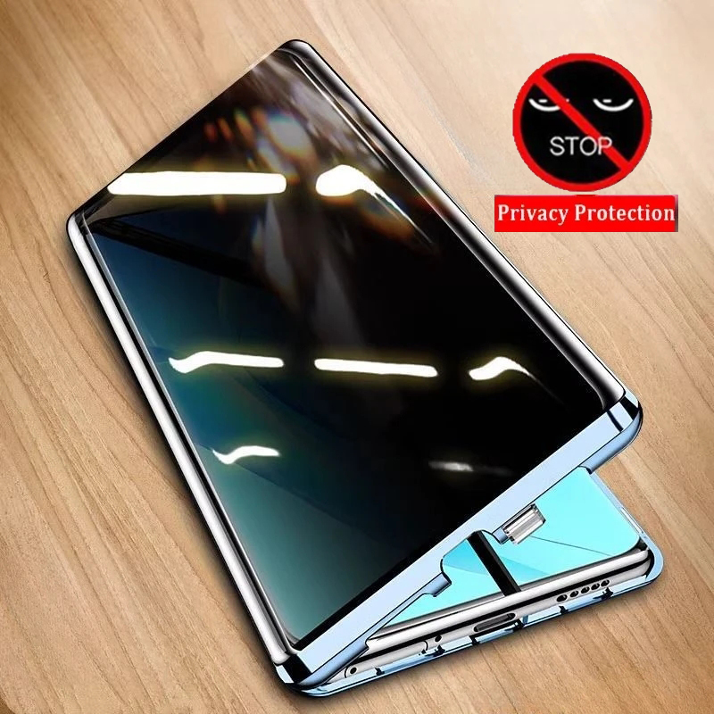 Anti Spy Privacy Glass Case - Coque de téléphone en verre trempé