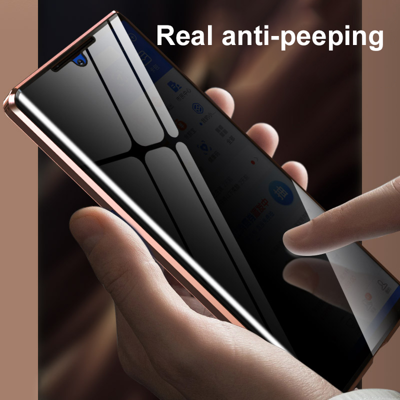 Coque de téléphone en verre tr - Anti Spy Privacy Glass Case avis et prix