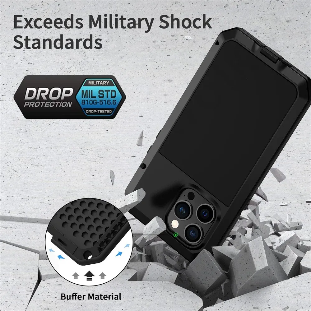 Coque pour iPhone 16e 15 14 13 - Heavy Duty 360 Full Body Protective Case avis et prix