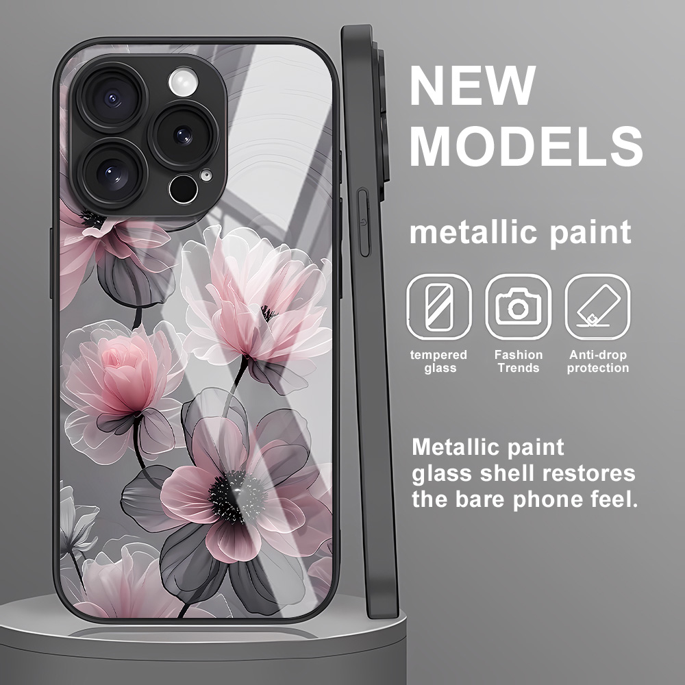 Étui en verre trempé fleur pou - Screen Protectors avis et prix
