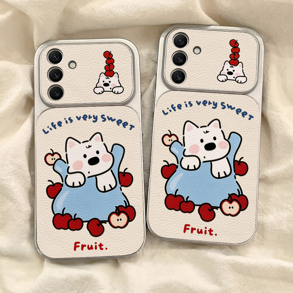 Étui de téléphone en cuir soup - Cute Cartoon Wrist Strap Silicone Case avis et prix