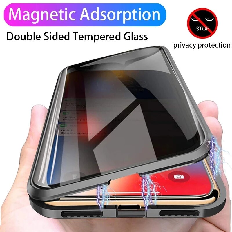 Coque magnétique anti-espion p - Anti Spy Privacy Glass Case avis et prix