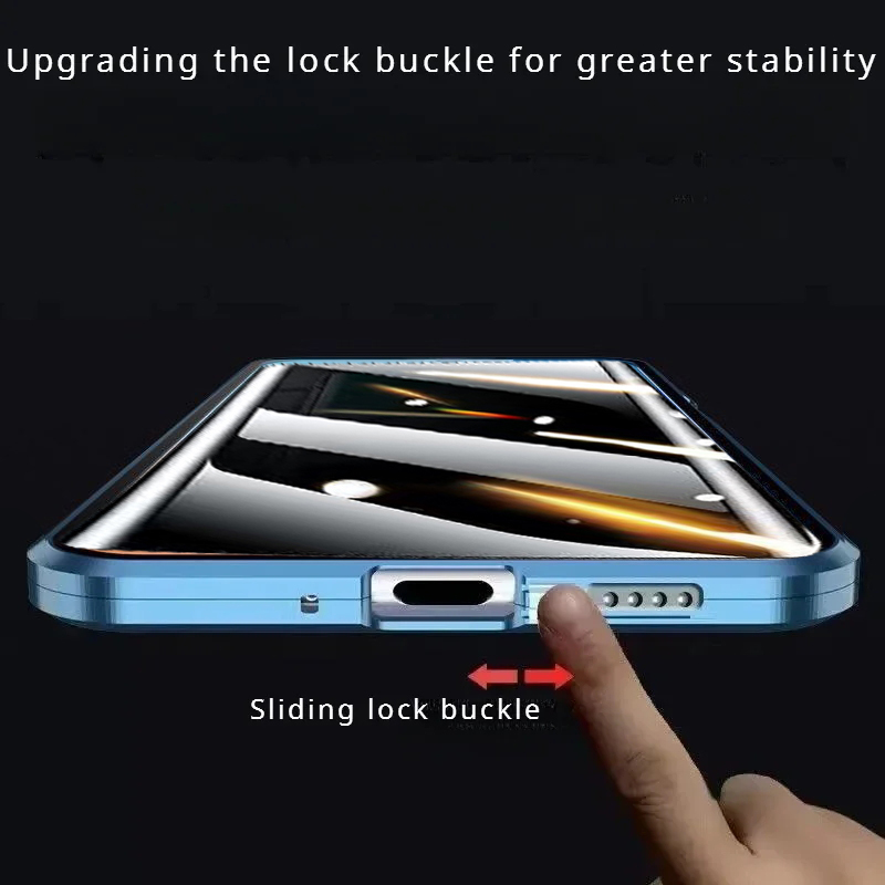 Coque magnétique en métal avec - Anti Spy Privacy Glass Case avis et prix