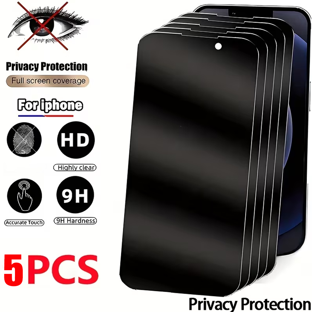 1-5PCS Verre trempé anti-espio - Anti Peek Privacy Tempered Glass avis et prix