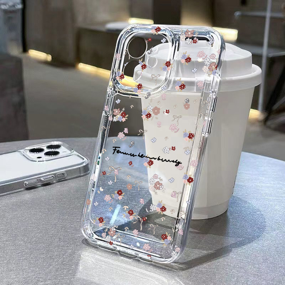 Coque de téléphone Mini Fleur  - Clear Shockproof Bumper Case avis et prix