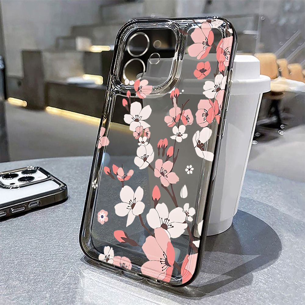 Coque de téléphone Mini Fleur  - Clear Shockproof Bumper Case avis et prix