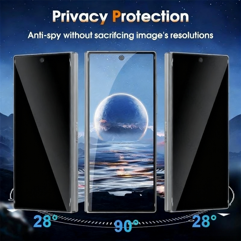 4 pièces verre de confidential - Anti Spy Privacy Glass Case avis et prix